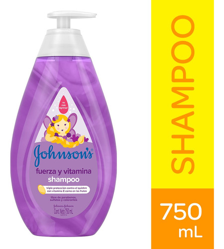  Shampoo Johnsons Baby Fuerza Y Vitamina X 750ml