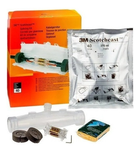 Imagen 1 de 4 de Empalme Electrico De Resina Kit 3m Scotchcast 92-nba 4