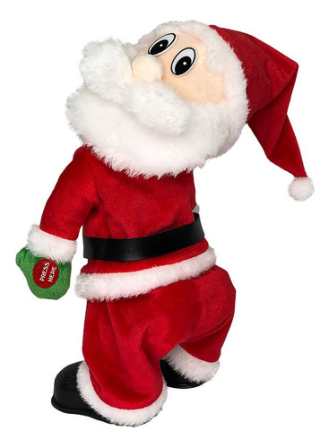 Papai Noel 32cm Musical Dançarino Mexe O Bumbum Natal Cor Vermelho