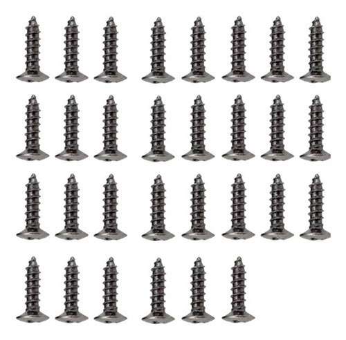 Pack X30 Tornillos Negro Cool Parts Para Pickguard Torneg