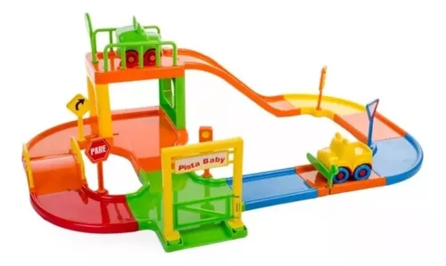 Super Pista Com 6 Carrinhos Brinquedo Corrida Infantil 28pçs