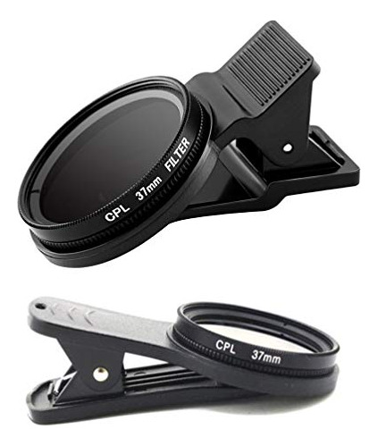 Kit De Filtro Cpl Para Lente De Teléfono Celular De 37 Mm, C