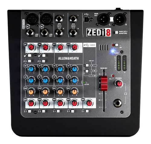 Mezcladora Allen & Heath Zedi-8 De 8 Canales Msi