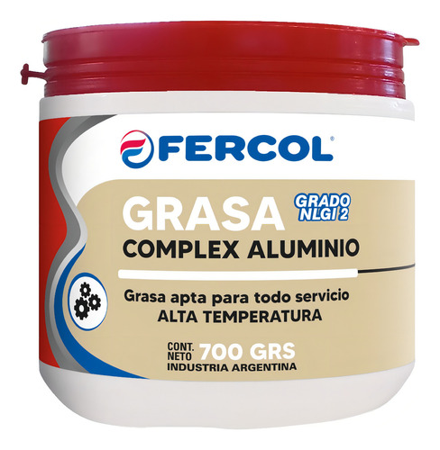 Graxa de alumínio complexa Fercol 700 Gr de alta temperatura