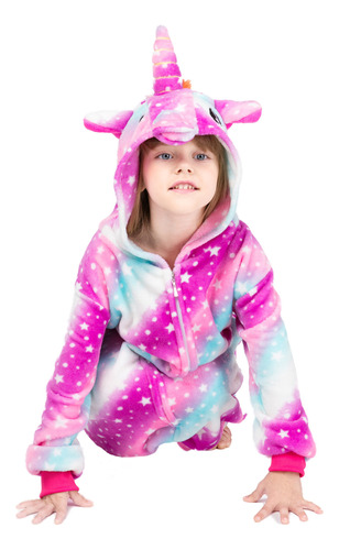 Pijama De Dibujos Animados Con Forma De Unicornio Para Niñas