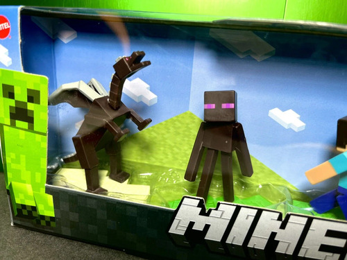 Minecraft Micro Dragon Ender Steve Creeper Pig Cochon