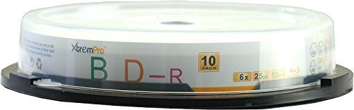 Xtrempro Bd-r 6 X 25gb 135min Blu-ray 10 Pack Discos En Blan