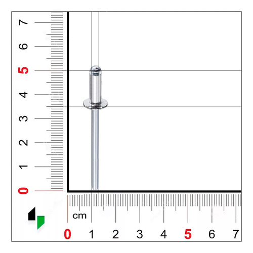 Remache Pop Standard Cabeza Alomada Para Aluminio 5x12mm Skyhard Caja Por 500 Unidades