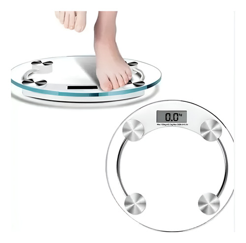 Balanza Pesa De Baño Digital Vidrio Templado 180 Kg