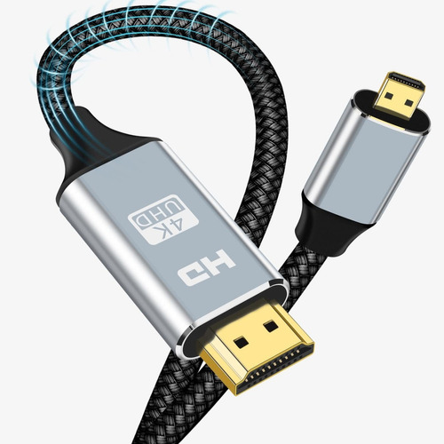 4k Micro Hdmi To Hdmi Cable, Ultra High Speed 18gbps Micro H