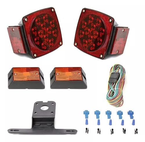 Kit Luces Led Remolque Traseras Laterales Calaveras 12v Maxx