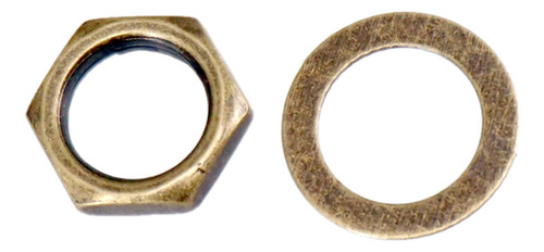 2 Juego De Tuercas De Conector De Enchufe De Bronce Bronce