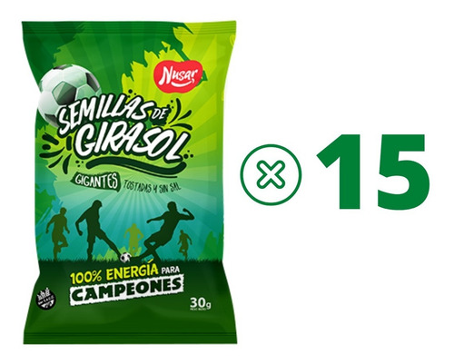 Semillas De Girasol X 900grs Tostadas Mix C Y S/ Sal Nusar