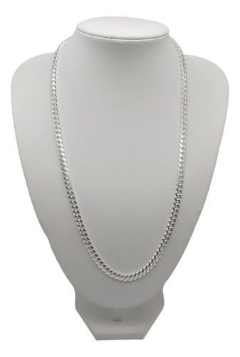 Cadena Plata Italiana 925 Modelo Cubana 6 Mm - Collar Hombre