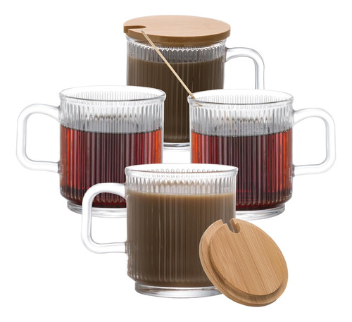 Huahangna Tazas De Café Vintage Para Bebidas Calientes, Jueg