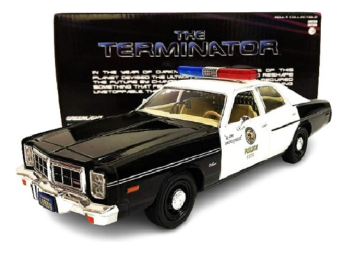 Dodge Monaco 1977 Police Film Terminator - M Greenlight 1/24