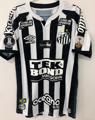 Camisa Santos Libertadores 2020 Jobson #8 De Jogo