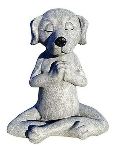 Estatua De Perro De Meditación Eatingbiting 4.7 Para Yoga, D