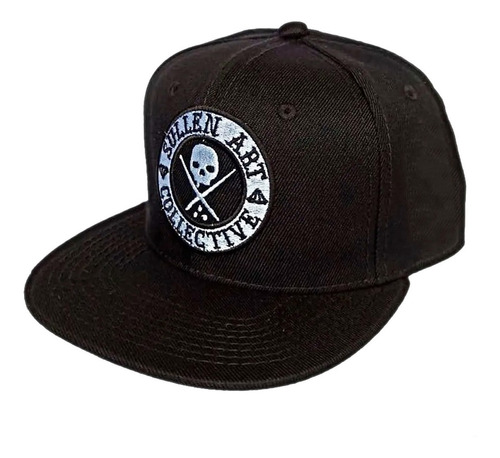 Gorra Plana Sullen Art Snack Pack Diseño Negra Tattoo Moda