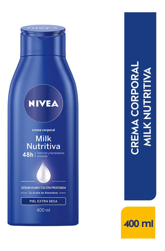 Crema Corporal Nivea Body Milk Nutritiva X 400ml