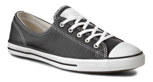 Tenis Converse Dama Suela Slim Negros En Piel