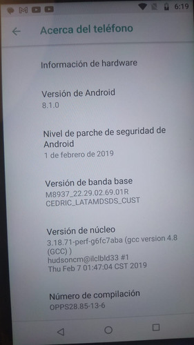 Celular Moto G5 Usado