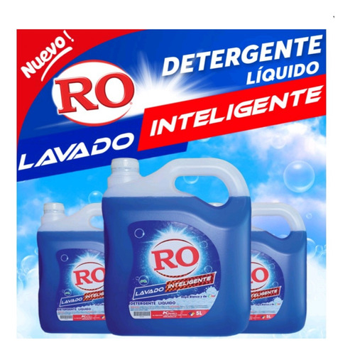 Detergente Ro Bidon 5 Litros Pack 2
