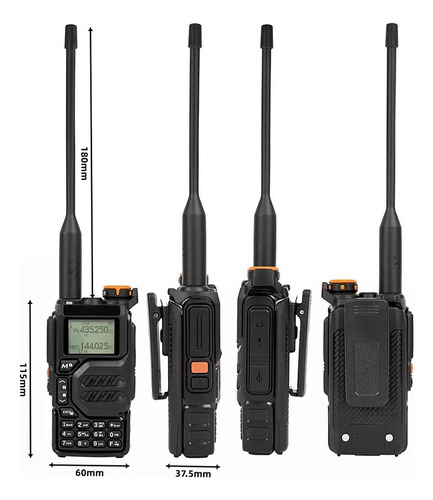 1 Walkie Talkie Radio Uvk5 Manos Libres 200 Canales