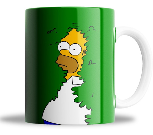 Taza - Ceramica - Simpson- Homero Arbusto