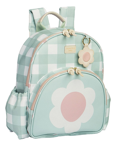 Mochila Escolar Infantil C/ Estojo Margarida Menta Masterbag
