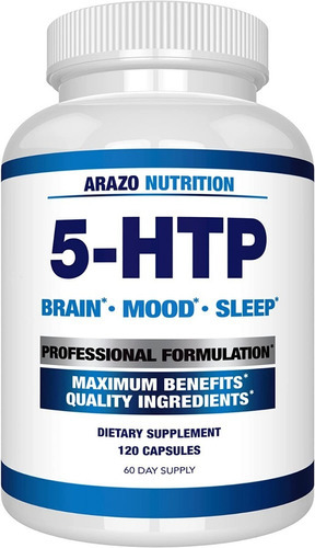 Arazo Nutrition 5-htp Hidroxitriptofano 200mg Con 120 Caps Sabor Sin sabor