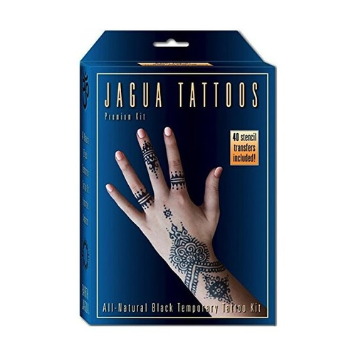 Orgánica Jagua Negro Tatuaje Temporal Y Cuerpo Del Kit De Pi
