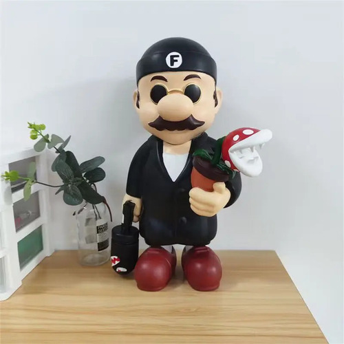 . Figuras De Acción De Pvc De Super Mario As Leon De 22 Cm