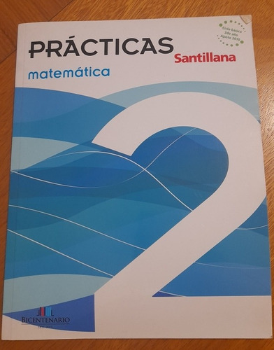 Libro De Matemática. Practicas 2. Santillana. Como Nuevo.