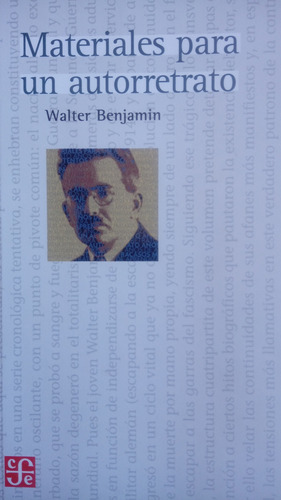Libro Materiales Para Un Autorretrato De Walter Benjamin