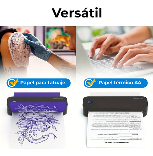 Impresora Termica A4 Portatil Bluetooth Incluye Rollo Papel