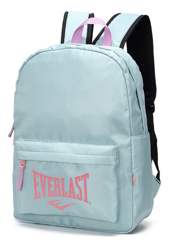 Mochila Everlast Letras A Color Cómoda Úso Diario Microfibra