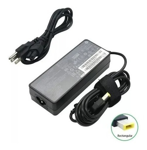 Imagen 2 de 2 de Cargador Compatible Lenovo 65w 20v 3.25a Usb Punta Cuadrada