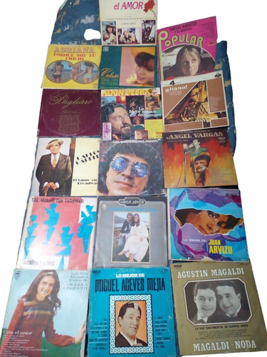 Lote 2 De 16 Discos De Vinilo Lp En Buen Estado Piero