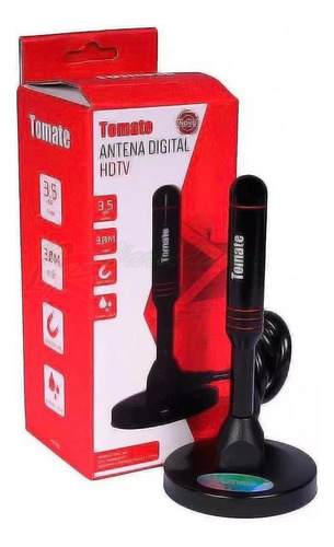 Antena Digital Hd 3.5dbi Interna Externa C/ Imã 3m Tomate