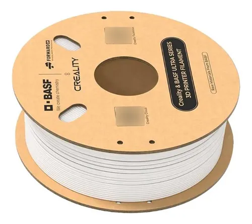 Filamento Ultra Pla Creality P/ Impress de Basf, 3D, blanco, 1 kg