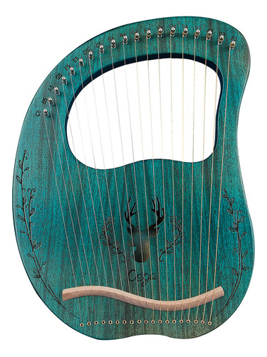 Palos De Madera Lyre Harp Resonance Strings, Caja De 19 Cuer