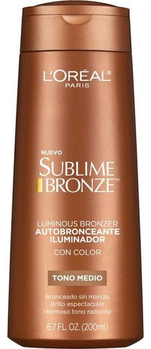 Crema Autobronceante Sublime Bronce Tono Medio L'oréal Paris