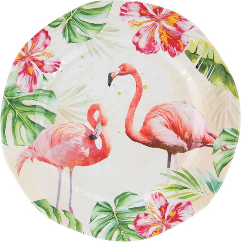 Supreme Housewares Platos Para Servir De Melamina Flamingo D