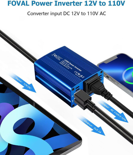 Convertidor Dc 12v 110v Ac Del Inversor De Corriente De...