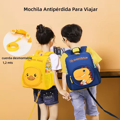 Mochila escolar antipérdida para niños pequeños, bolsos de hombro