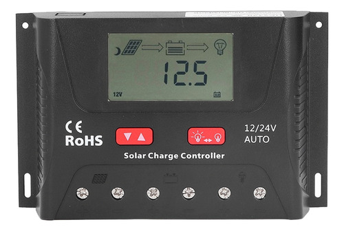 Regulador De Controlador De Carga Solar Rv 30a 12v/24v Pwm