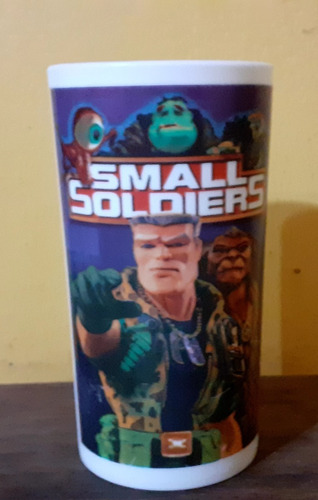  Vaso Plástico ** Small Soldiers **  Publicidad Blockbuster