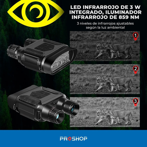 Binocular Vision Nocturna Largavista Prismatico Pantalla Lcd