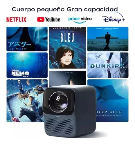 Proyector Wanbo T2 Max New 450ansi Nativa 1080p Azul Marino